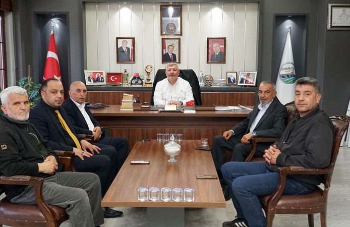 Esnaf odası başkanlarından Başkan Ahmet Gelgör’e ziyaret