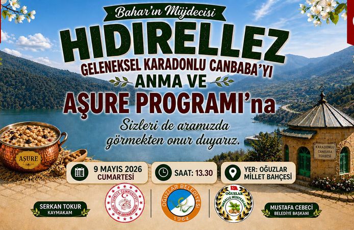 Oğuzlar’da Hıdrellez coşkusu yaşanacak