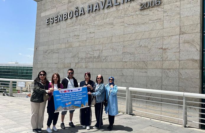 Çorumlu öğretmenler Erasmus kapsamında İtalya’da