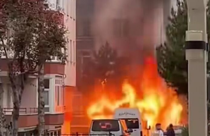 Kamelyada çıkan yangın paniğe neden oldu, Çorum'da facianın eşiğinden dönüldü
