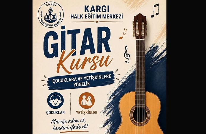 Kargı’da Gitar Kursu için başvurular başladı