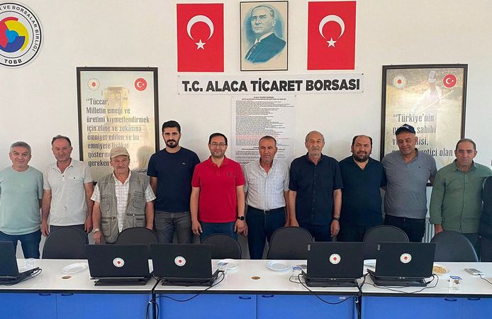 Alaca Ticaret Borsası’nda sezonun ilk arpası satıldı