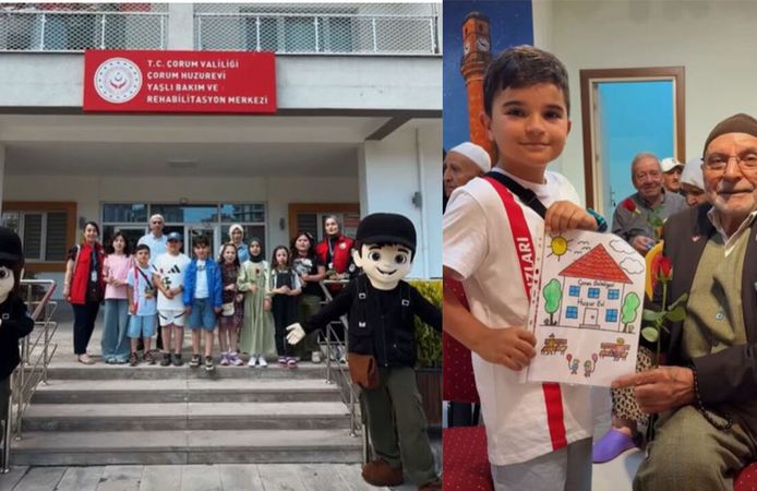 Çorum Belediyesi’nden Huzurevine Babalar Günü ziyareti