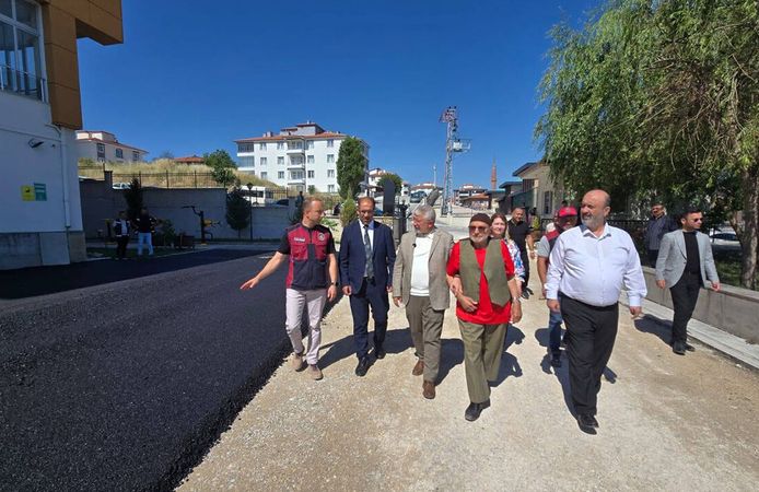 Huzurevinin çevre düzenleme çalışmaları tamamlandı
