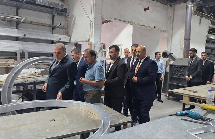 MHP heyetinden İskilip’te üretime başlayan tesise ziyaret