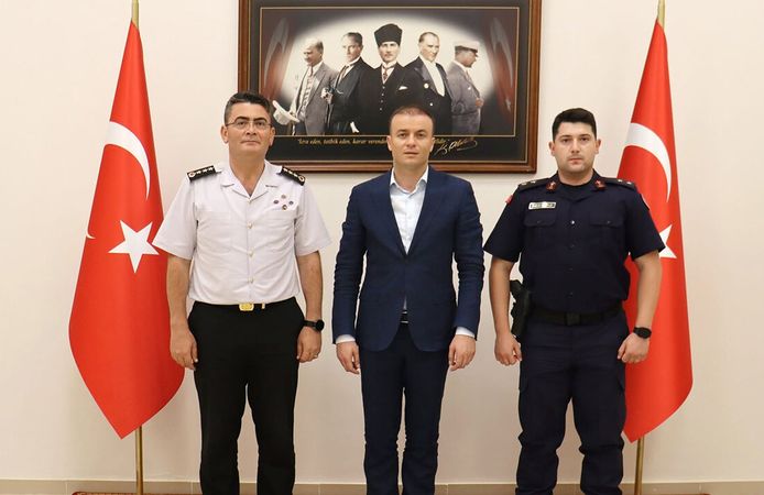 İl Jandarma Komutanı Ayvaz’dan Kaymakam Meriç Dinçer’e ziyaret