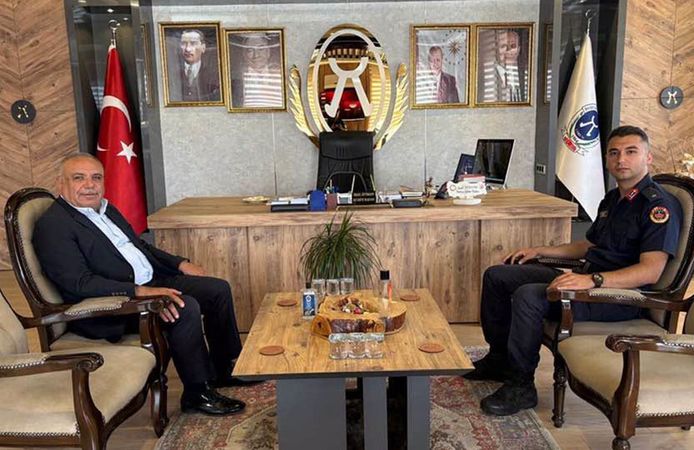 Teğmen Ahmet Furkan Yıldız’dan Başkan Çetinkaya’ya ziyaret