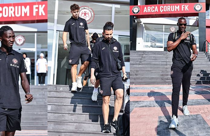 Arca Çorum FK, tarihi Galatasaray maçı için İstanbul’a hareket etti