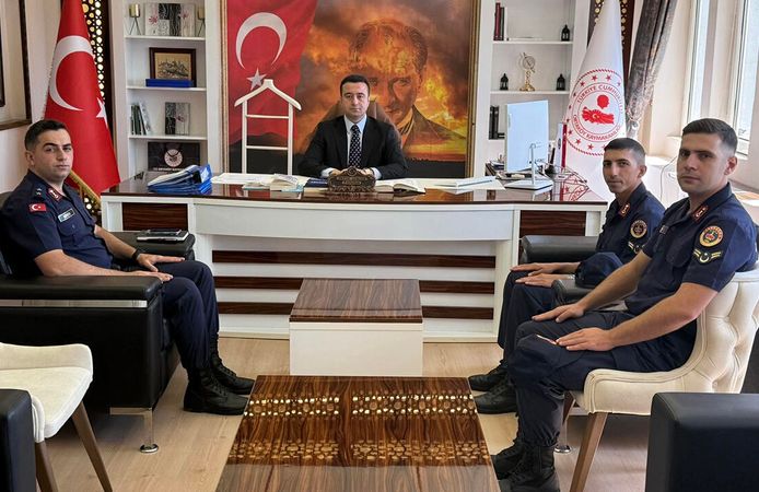 Jandarma Komutanı Hasan Hüseyin Seven üsteğmenliğe terfi etti