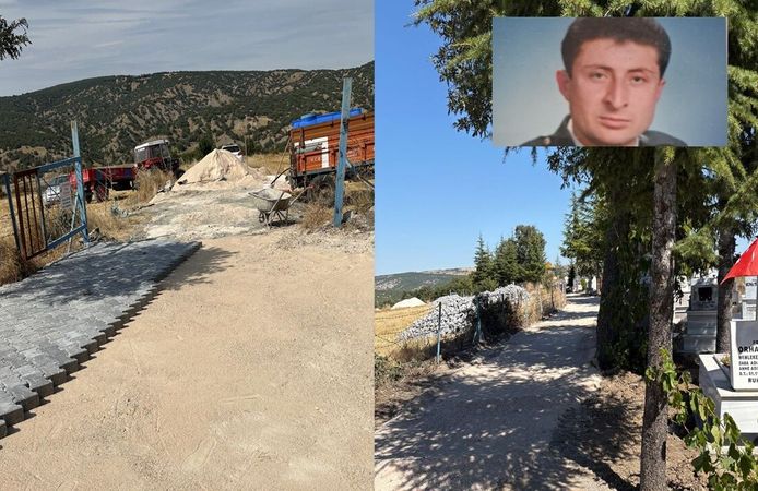 Çorum’da Şehit Polis'in kabrine giden yola bakın ne yapıldı?