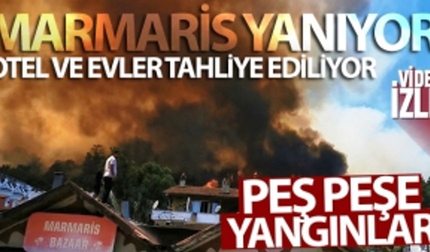 Kabus Ege'ye sıçradı! Marmaris'te orman yangını