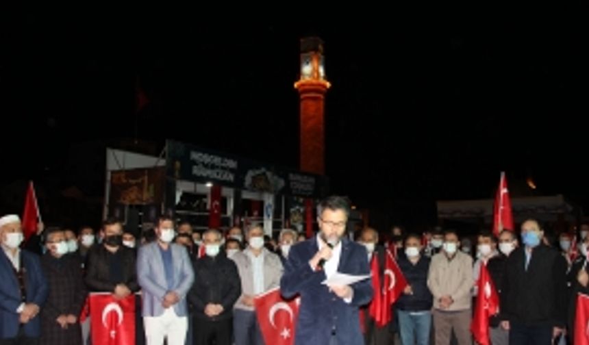 İsrail'in Mescid-i Aksa'ya saldırısı Çorum'da protesto edildi