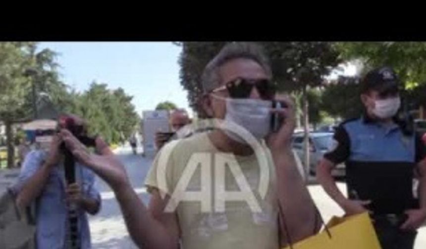 Maskesiz yakalandı polislere direndi!