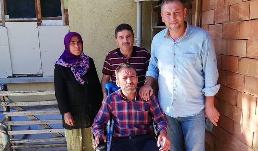 Ahmet Sami Ceylan, bir engelliyi daha sevindirmenin mutluluğunu yaşadı