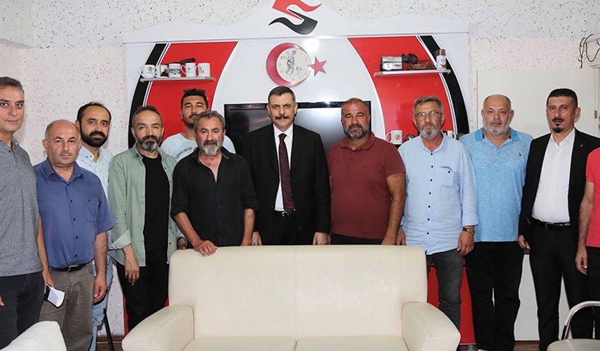Vali Mustafa Çiftçi’den gazetecilere ziyaret