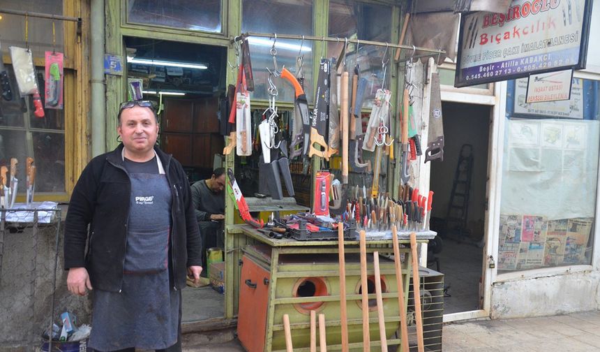 Dede mesleği bıçakçılığı 3 kuşaktır sürdürüyor