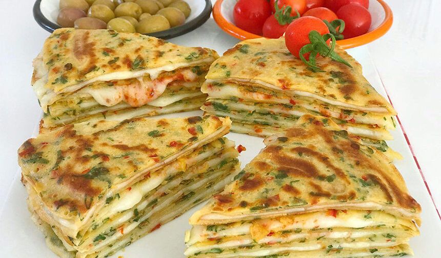 Tavada 15 Dakikada Lezzet Şöleni: Krep Börek Tarifi