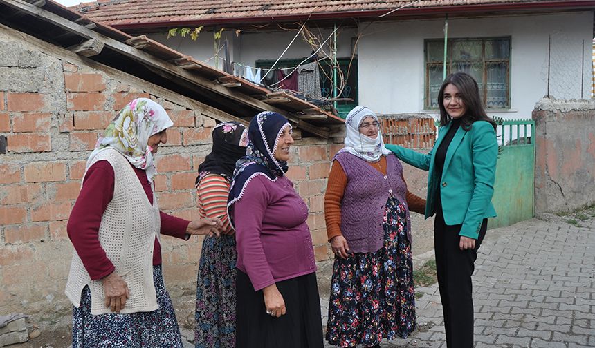 Laçin Kaymakamı Yağmur Şimşek'ten köylere ziyaret