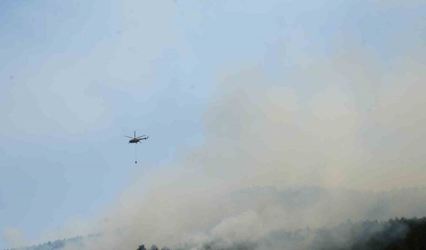 Kastamonu’daki orman yangına 18 saattir müdahale devam ediyor