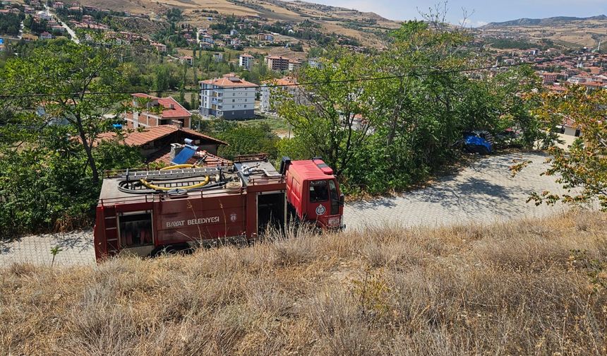 Çorum'un Bayat ilçesinde orman yangını: Hızlı müdahale ile büyümeden söndürüldü