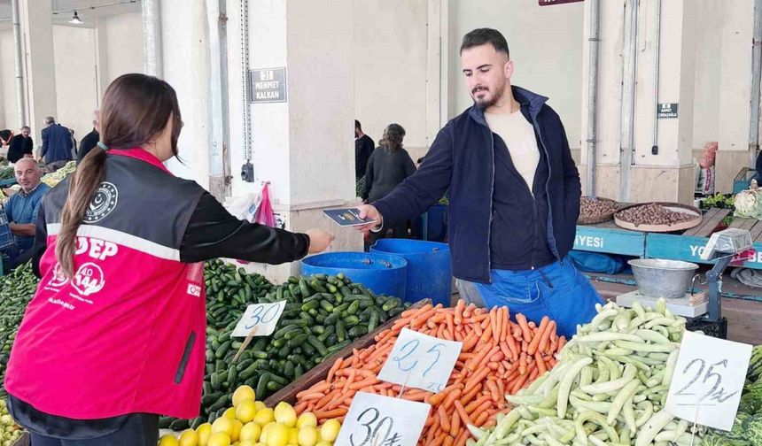 Yozgat’ta Halk Pazarı’nda farkındalık çalışması