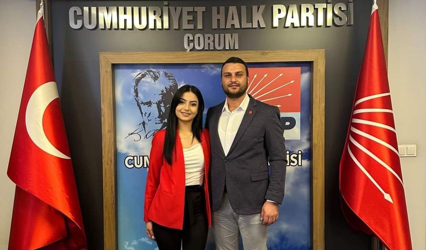 Arzum Meryem Akdoğan, "Yeniden CHP Çorum İl Gençlik Kolları Başkanı Oldu"