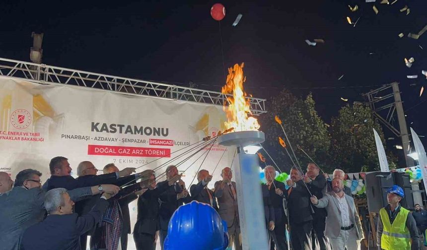 Kastamonu’da 4 ilçeye daha doğalgaz verildi