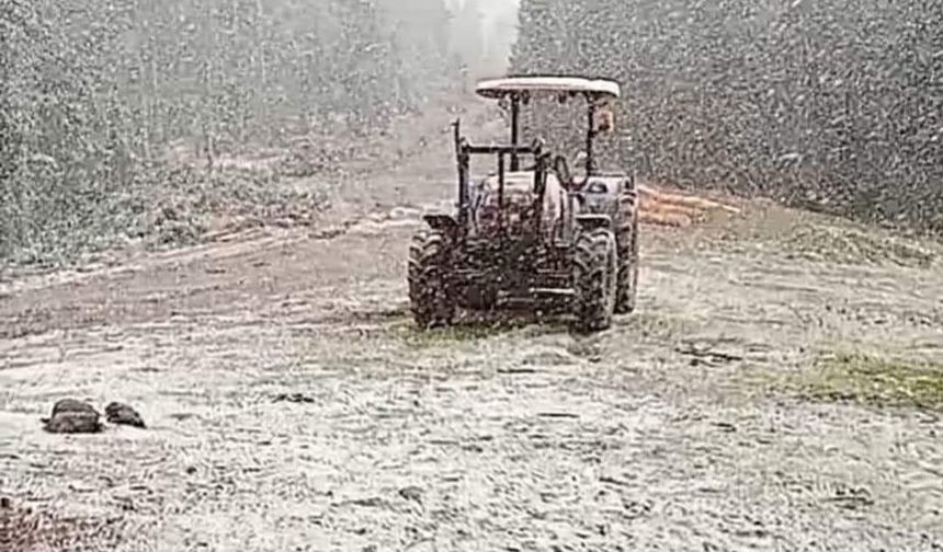 Çorum'a mevsimin ilk kar yağdı