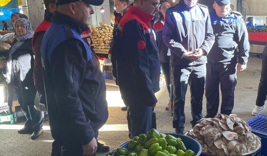 Zonguldak'ta pazar yerlerinde yabani mantar denetimi yapıldı