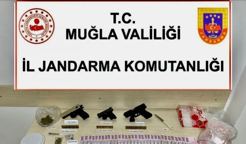 Kiralık villada uyuşturucu baskını: 6 gözaltı