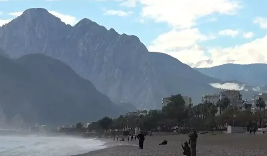 Antalya'da doğanın hava durumu şaşkınlığı: 4 saatte 3 mevsim!