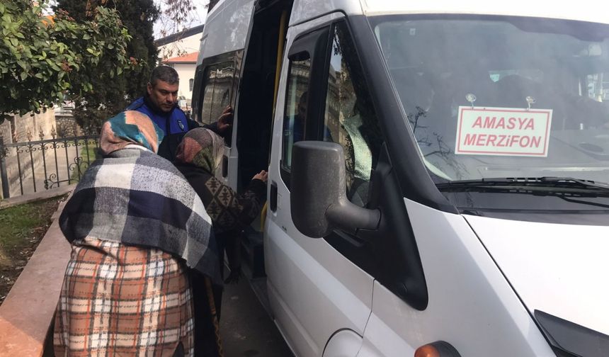 Amasya'da zabıtadan dilenci operasyonu