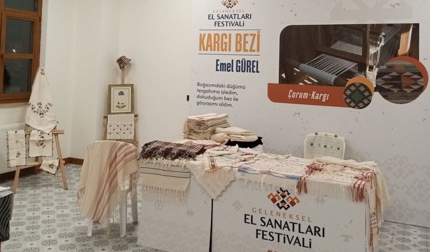 Kargı Bezi Geleneksel El Sanatları Festivalinde tanıtıldı