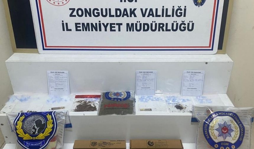 Zonguldak'ta 2 ayda düzenlenen uyuşturucu operasyonlarında 5 şüpheli tutuklandı