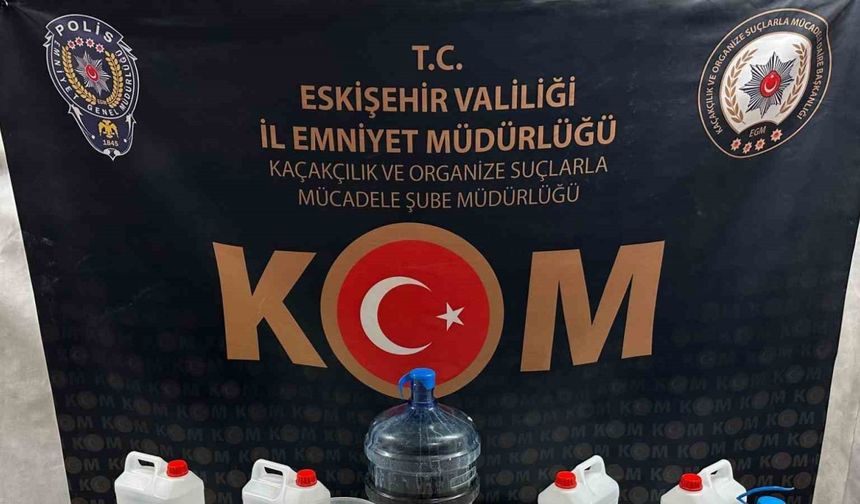 Eskişehir’de yeni yıl öncesinde sahte alkol operasyonu