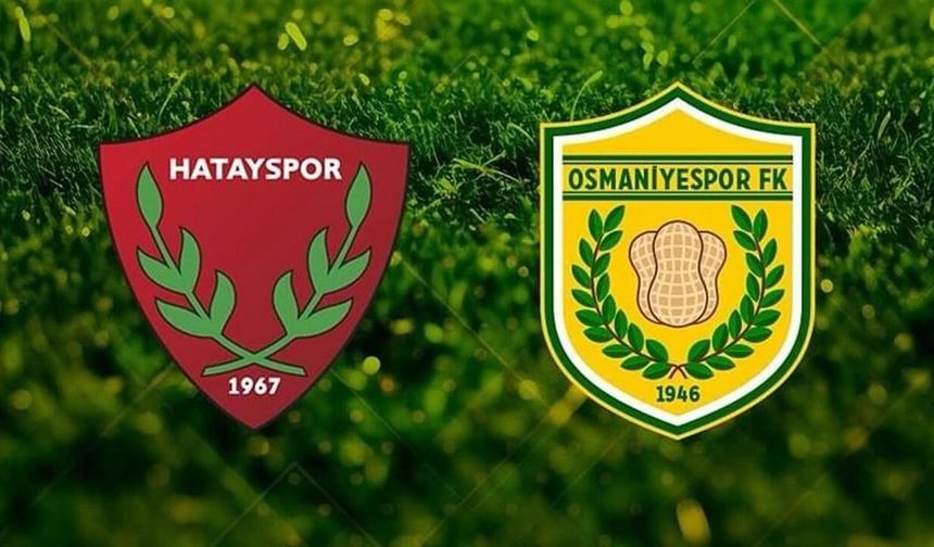 Hatayspor Osmaniyespor canlı izle şifresiz! Hatayspor - Osmaniyespor maç linki