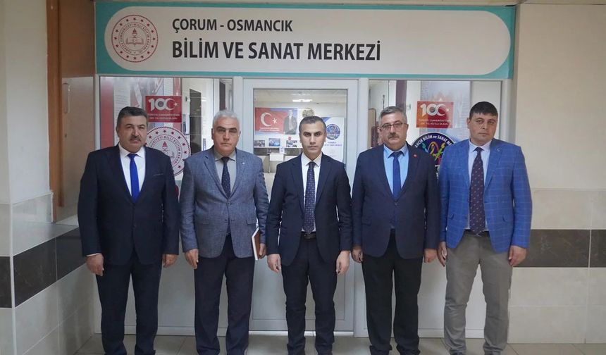 Osmancık'taki Bilim ve Sanat Merkezi’nin faaliyetlerini incelediler