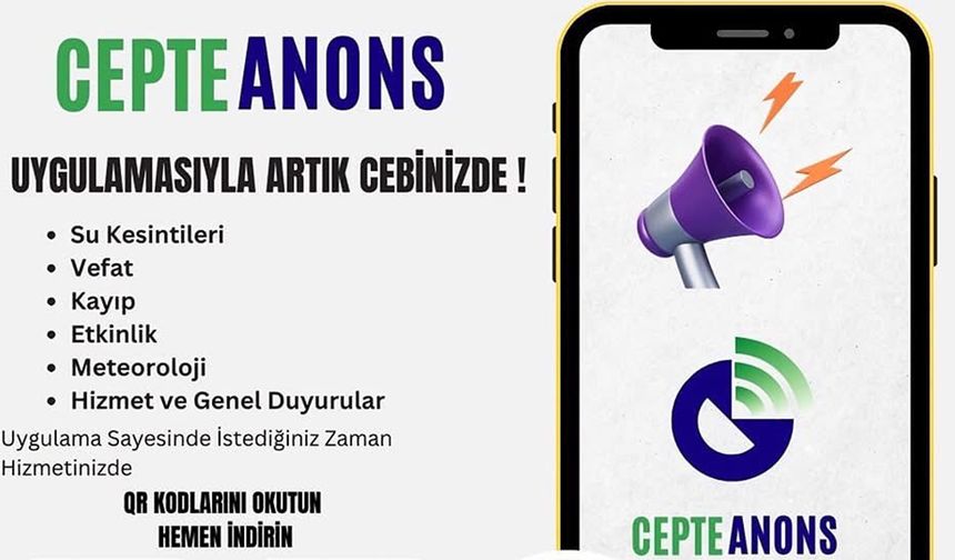 Osmancık Belediyesi'nden Yenilikçi Uygulama: Anons ve duyurular artık cebinizde!