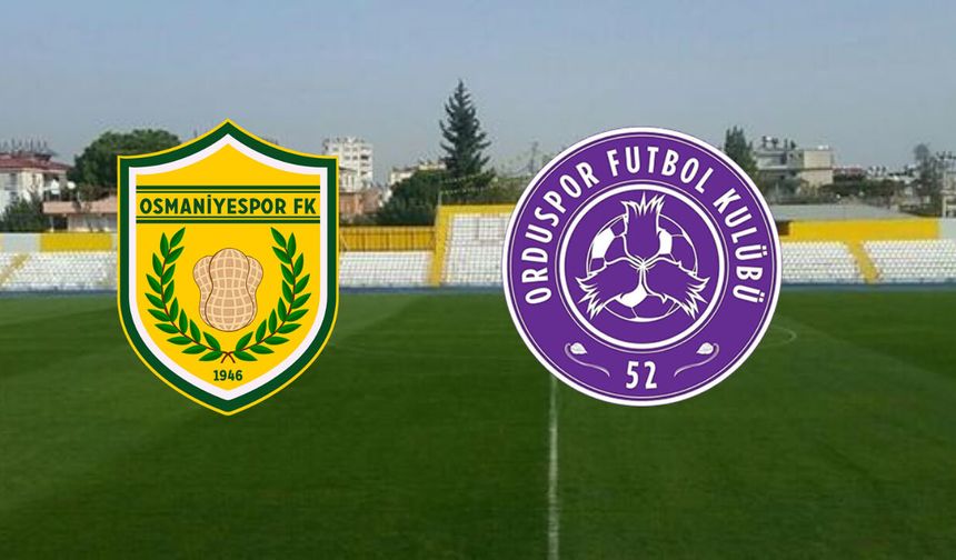 52 Orduspor Osmaniyespor canlı izle! Şifresiz 52 Orduspor - Osmaniyespor maç linki