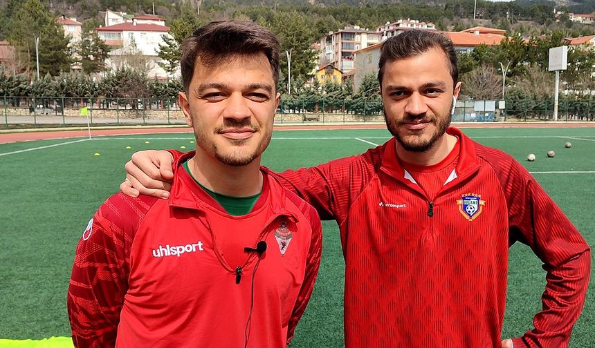 Geredespor - Eflanispor maçında ikiz kardeşler rakip oldu! 1-1 beraberlik