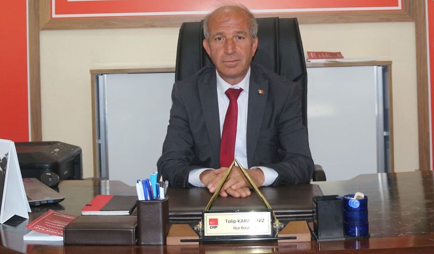 CHP Oğuzlar İlçe Başkanı Karadeniz: “Asıl gündem vatandaşın sorunlarıdır”