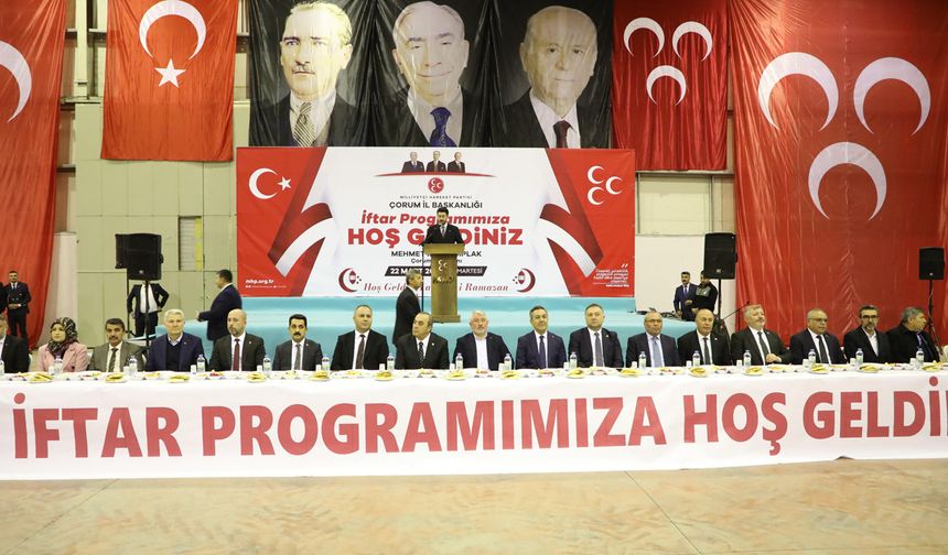 Çorum’da İftar çoşkusu: MHP’den muhteşem organizasyon!