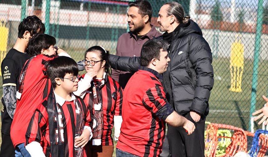 Ahlatcı Çorum FK'dan en özel antrenman