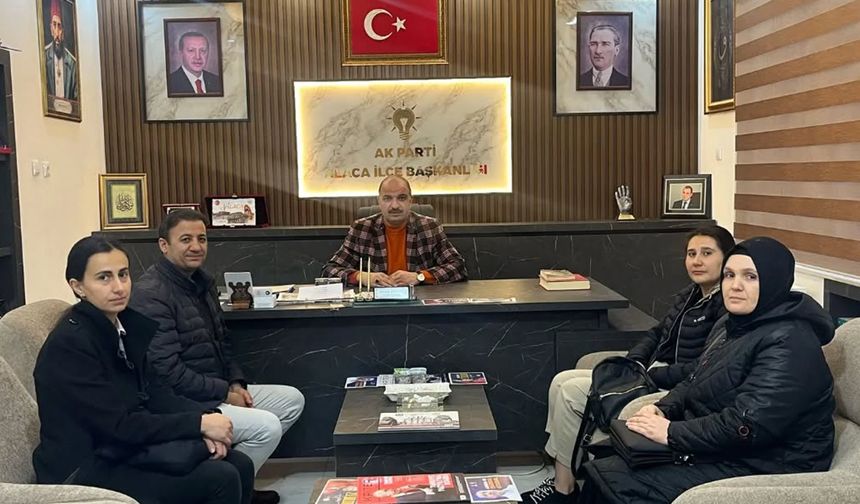 Alaca Sağlık Sen’den AK Parti Alaca İlçe Başkanı Mücahit Gürsoy’a ziyaret