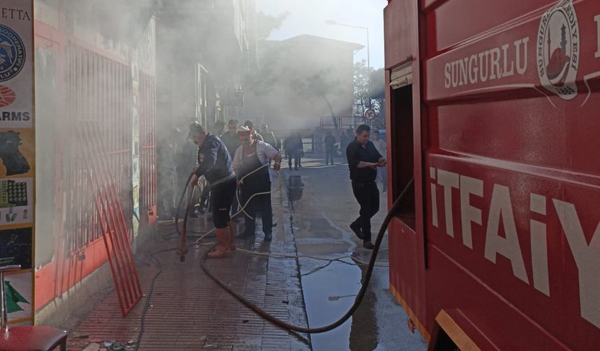 Sungurlu’da yangın!