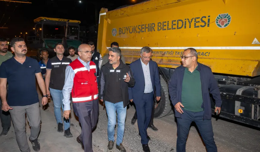 Malatya Büyükşehir'den 7/24 yol mesaisi