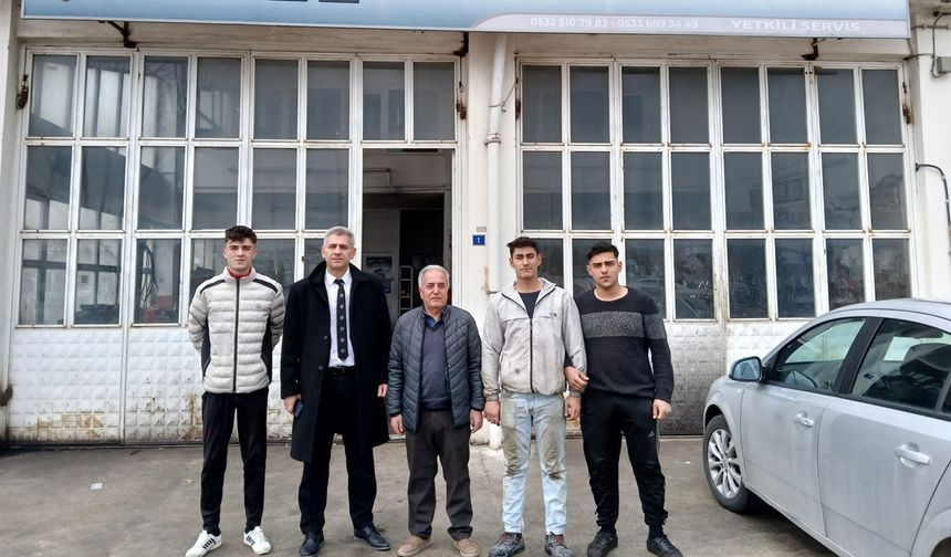 Alaca'da stajyer öğrenciler denetlendi