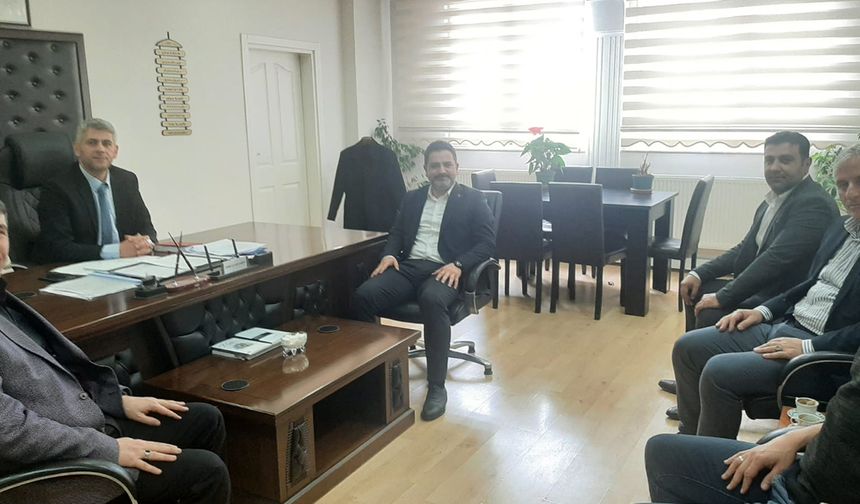Eğitim-Bir-Sen heyetinden Alaca İlçe Milli Eğitim Müdürü Şahin’e ziyaret