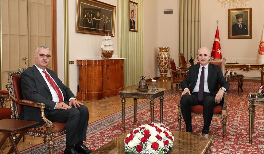 Çorum Milletvekili Yusuf Ahlatcı’dan TBMM Başkanı Numan Kurtulmuş’a ziyaret