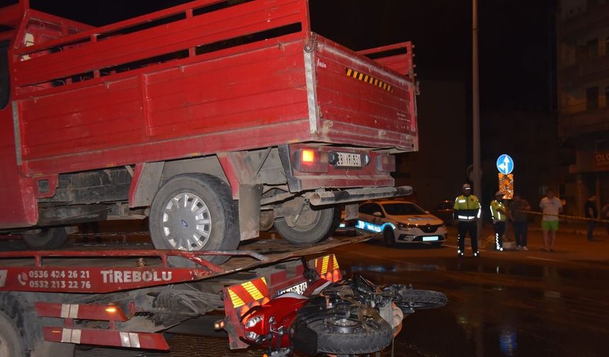 Giresun'da kamyonet ile çarpışan motosikletin sürücüsü yaşamını yitirdi